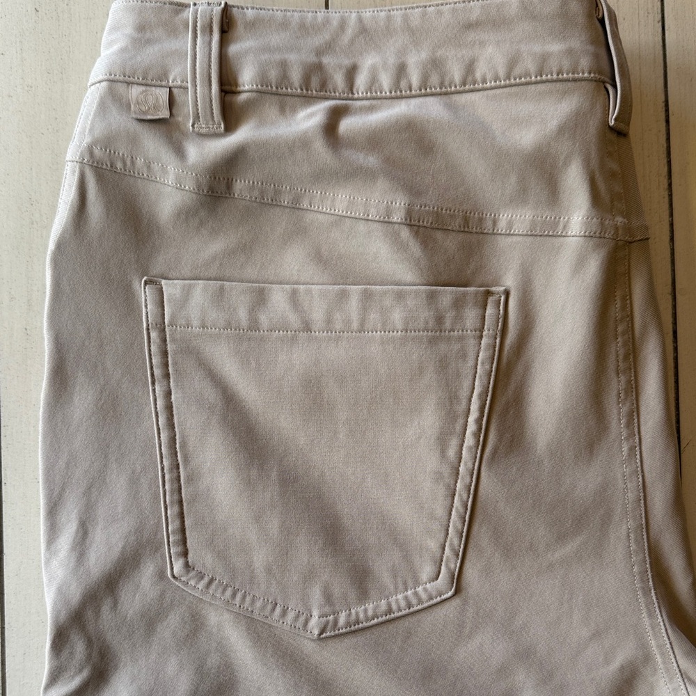 lululemon athletica abc slim fit Tan Chinos